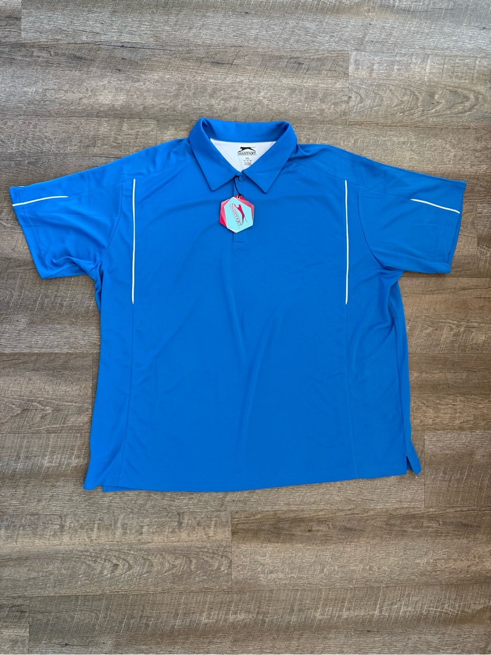 Slazenger Contact Golf Polo Shirt Men’s 3XL Blue Performance Short Sleeve NWT